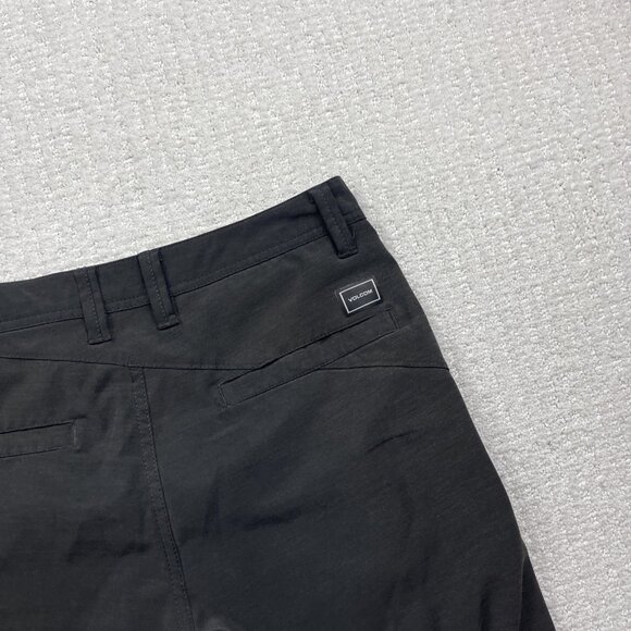 Y2K Volcom Board Shorts 31 Mens Kerosene Hybrid Black Surf Swim Skater Beach - Picture 10 of 13